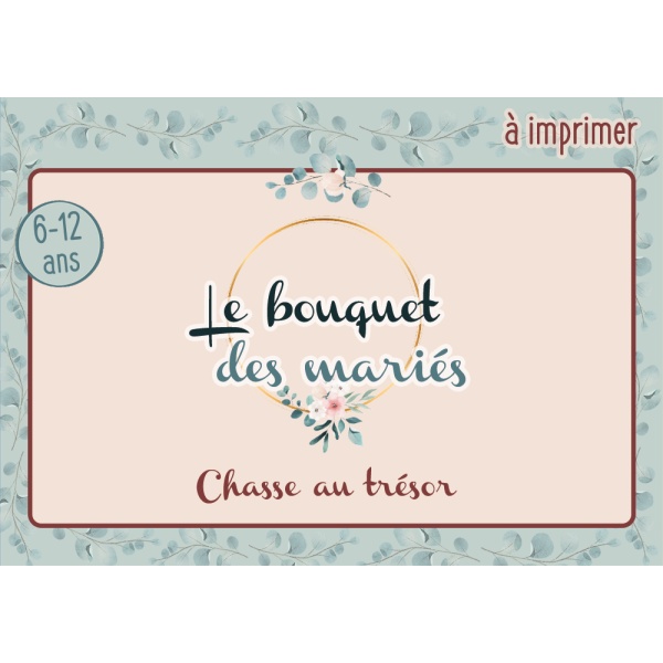 Le bouquet des mariés - A IMPRIMER